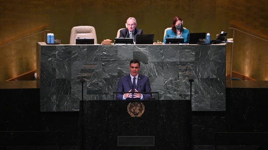 Sánchez dice en la ONU que "el horror" de la guerra en Ucrania no debe hacer perder la esperanza Sánchez dice en la ONU que "el horror" de la guerra en Ucrania no debe hacer perder la esperanza