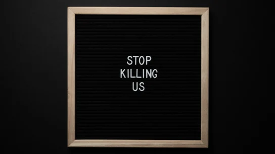 'Stop killing us' ('Dejad de matarnos') 'Stop killing us' ('Dejad de matarnos')