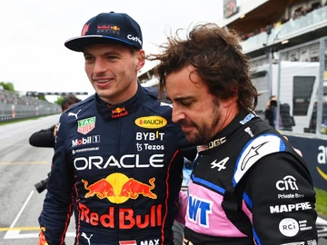 Fernando Alonso, con Verstappen Fernando Alonso, con Verstappen