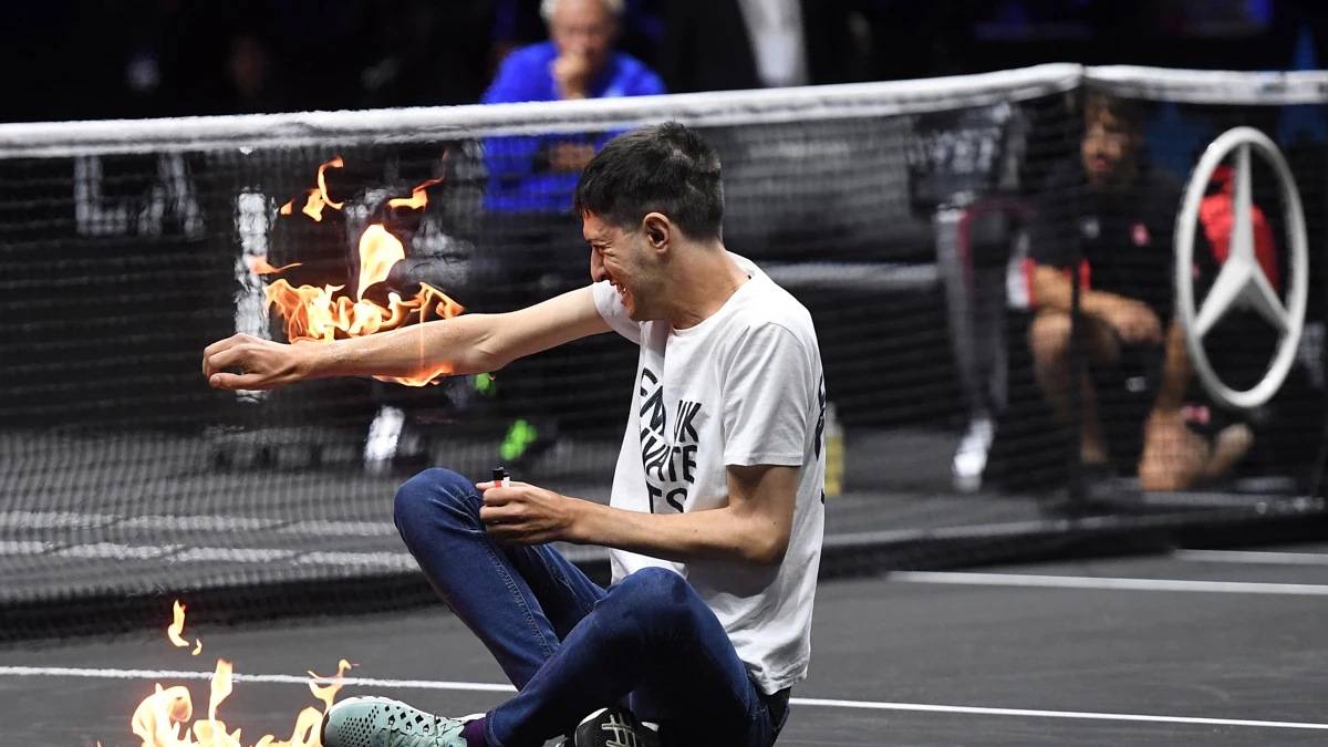 Espontáneo en la Laver Cup