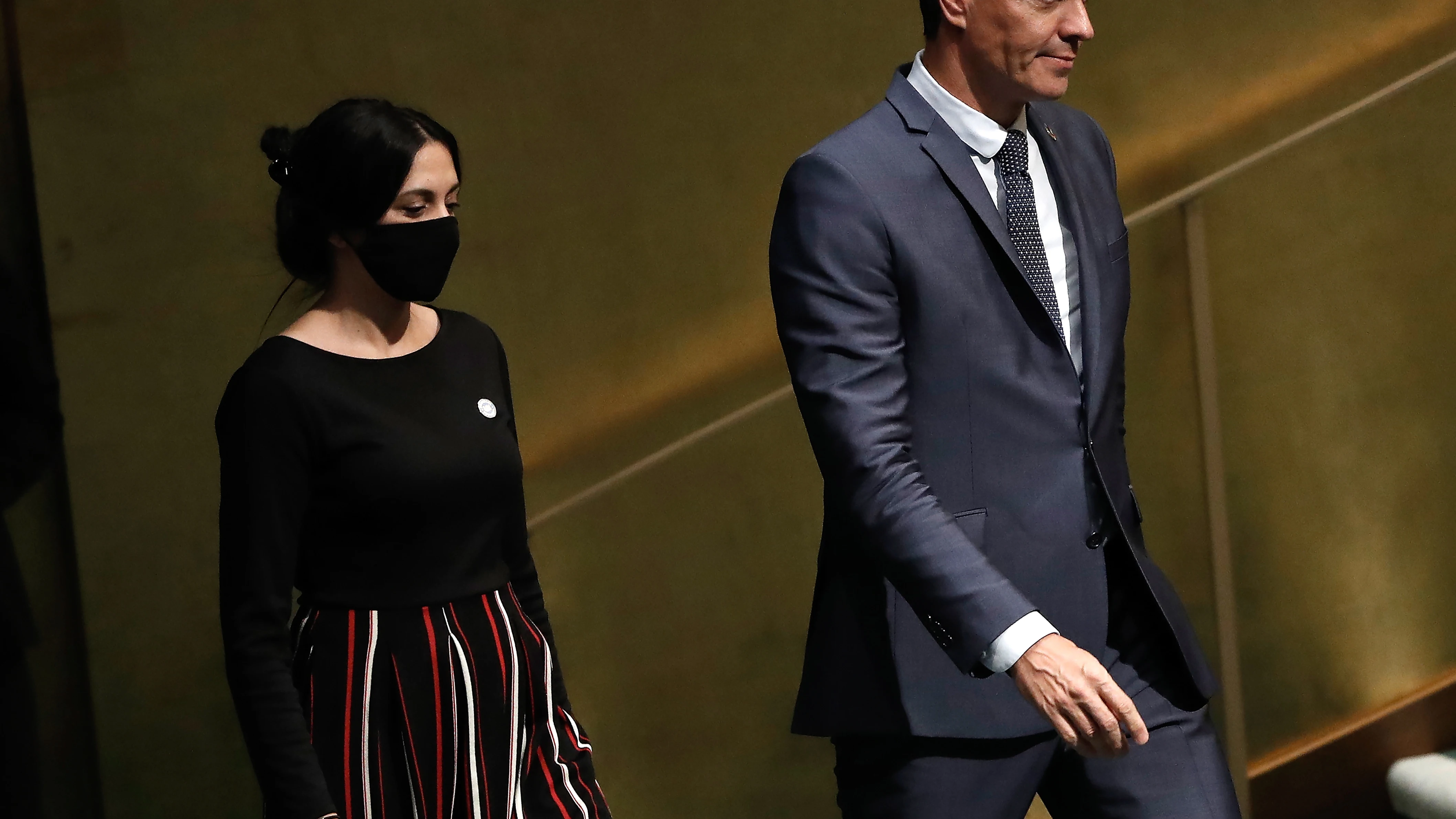 El presidente del Gobierno, Pedro Sánchez, a punto de intervenir ante la Asamblea General de la ONU.