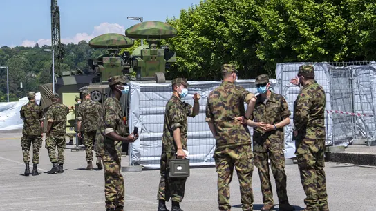 Soldados del ejército suizo Soldados del ejército suizo