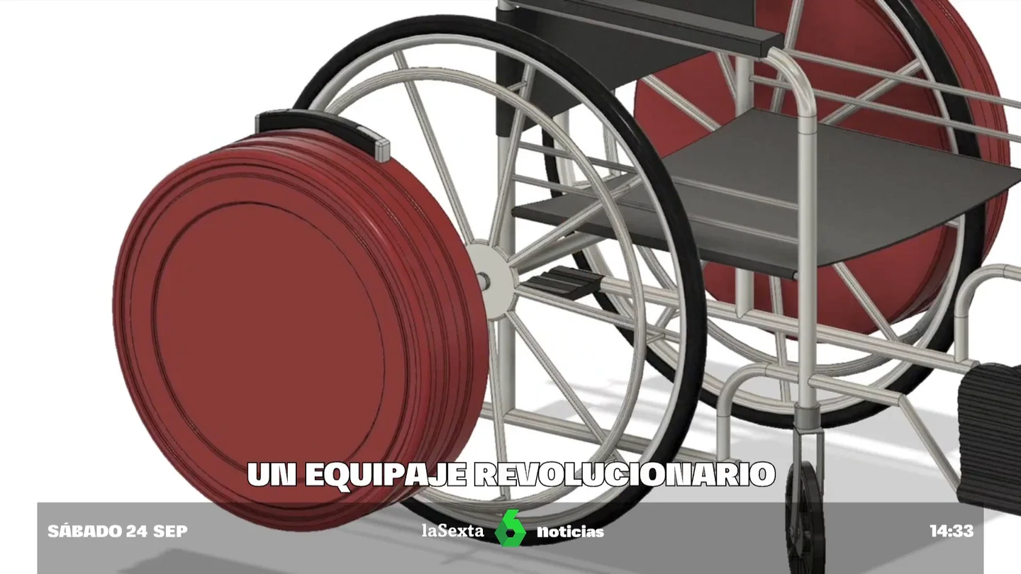 Un grupo de estudiantes españoles crea un equipaje revolucionario para las personas en silla de rueda Un grupo de estudiantes españoles crea un equipaje revolucionario para las personas en silla de rueda