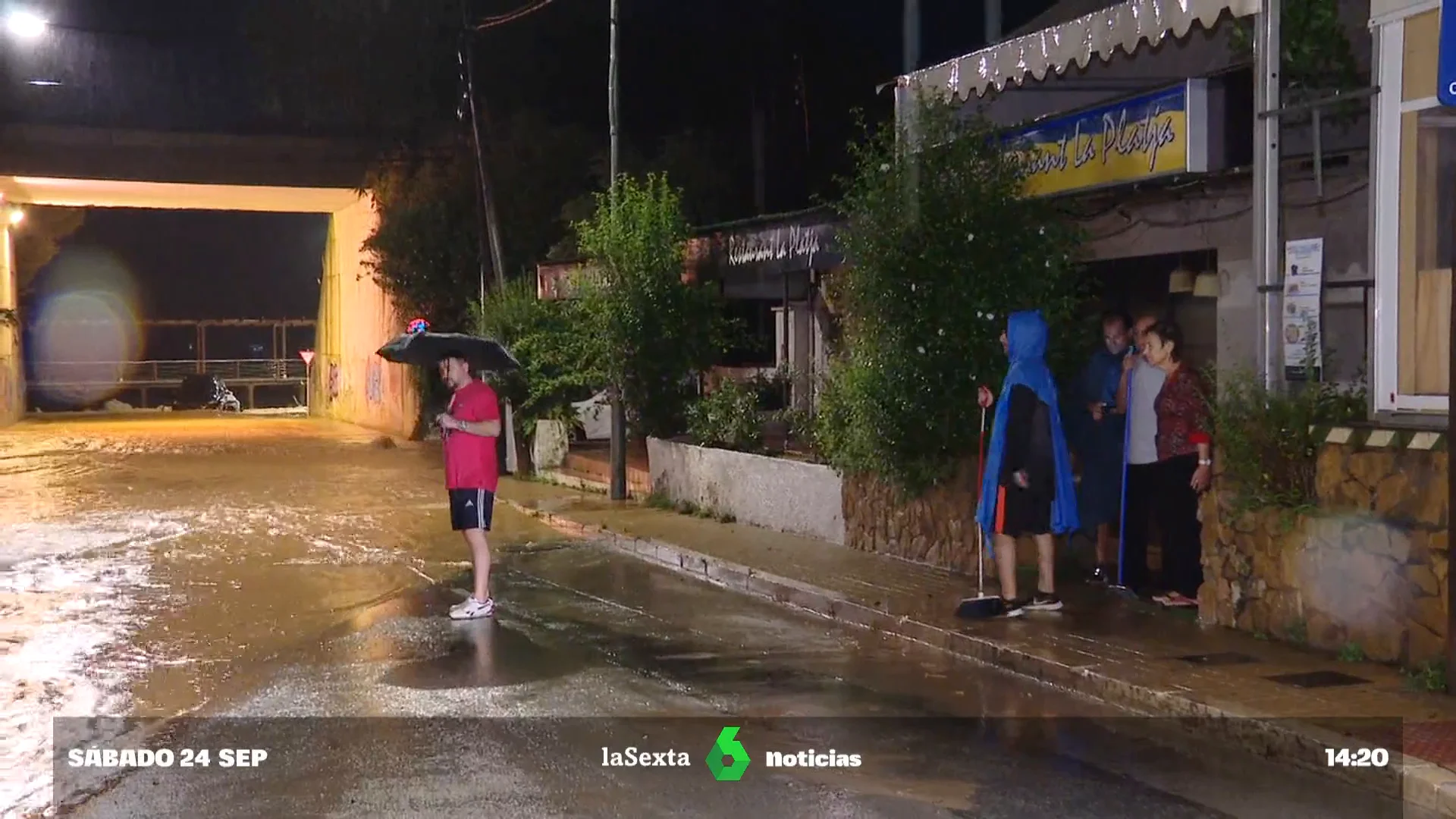 Las fuertes lluvias provocan inundaciones y cortes de carreteras en Tarragona