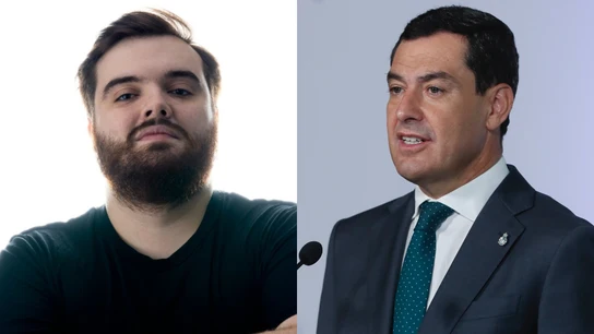 Ibai Llanos (izquierda) y Juanma Moreno (derecha) Ibai Llanos (izquierda) y Juanma Moreno (derecha)