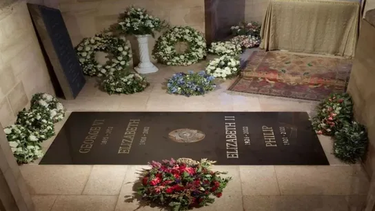 Primeras imágenes de la tumba en la que descansarán los restos de Isabel II Primeras imágenes de la tumba en la que descansarán los restos de Isabel II