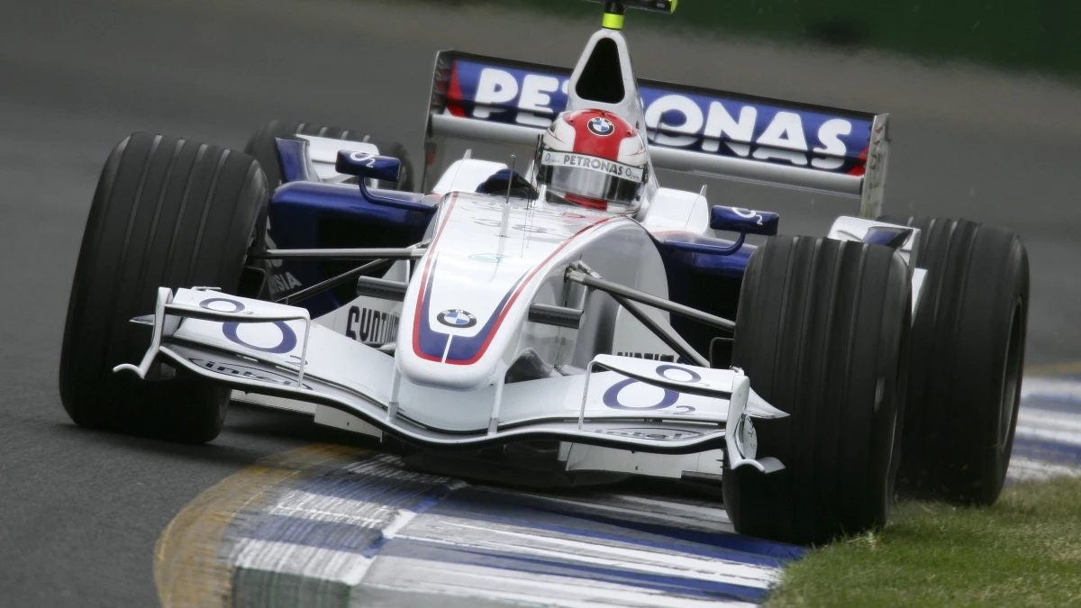 Robert Kubica con el BMW en 2006