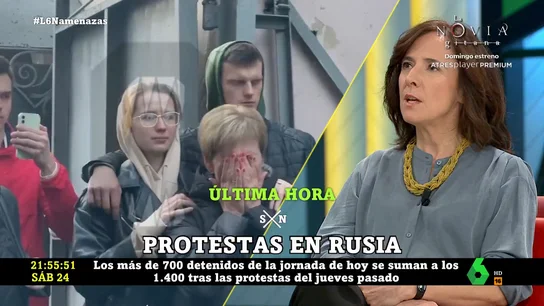 Áurea Moltó, de la guerra en Ucrania: "Putin tiene un problema de apoyo interno que irá a más cuando el reclutamiento llegue al terreno" Áurea Moltó, de la guerra en Ucrania: "Putin tiene un problema de apoyo interno que irá a más cuando el reclutamiento llegue al terreno"