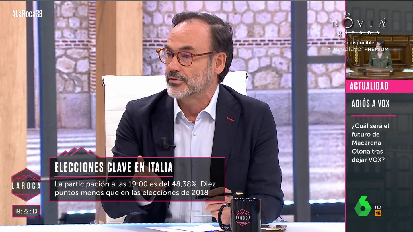 Fernando Garea advierte del peligro de Giorgia Meloni en Italia: "Deberíamos estar preocupados, es el fascismo de Mussolini" Fernando Garea advierte del peligro de Giorgia Meloni en Italia: "Deberíamos estar preocupados, es el fascismo de Mussolini"