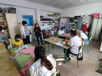 Alumnas de un taller en el Centro de Educación Especial Emerita Augusta