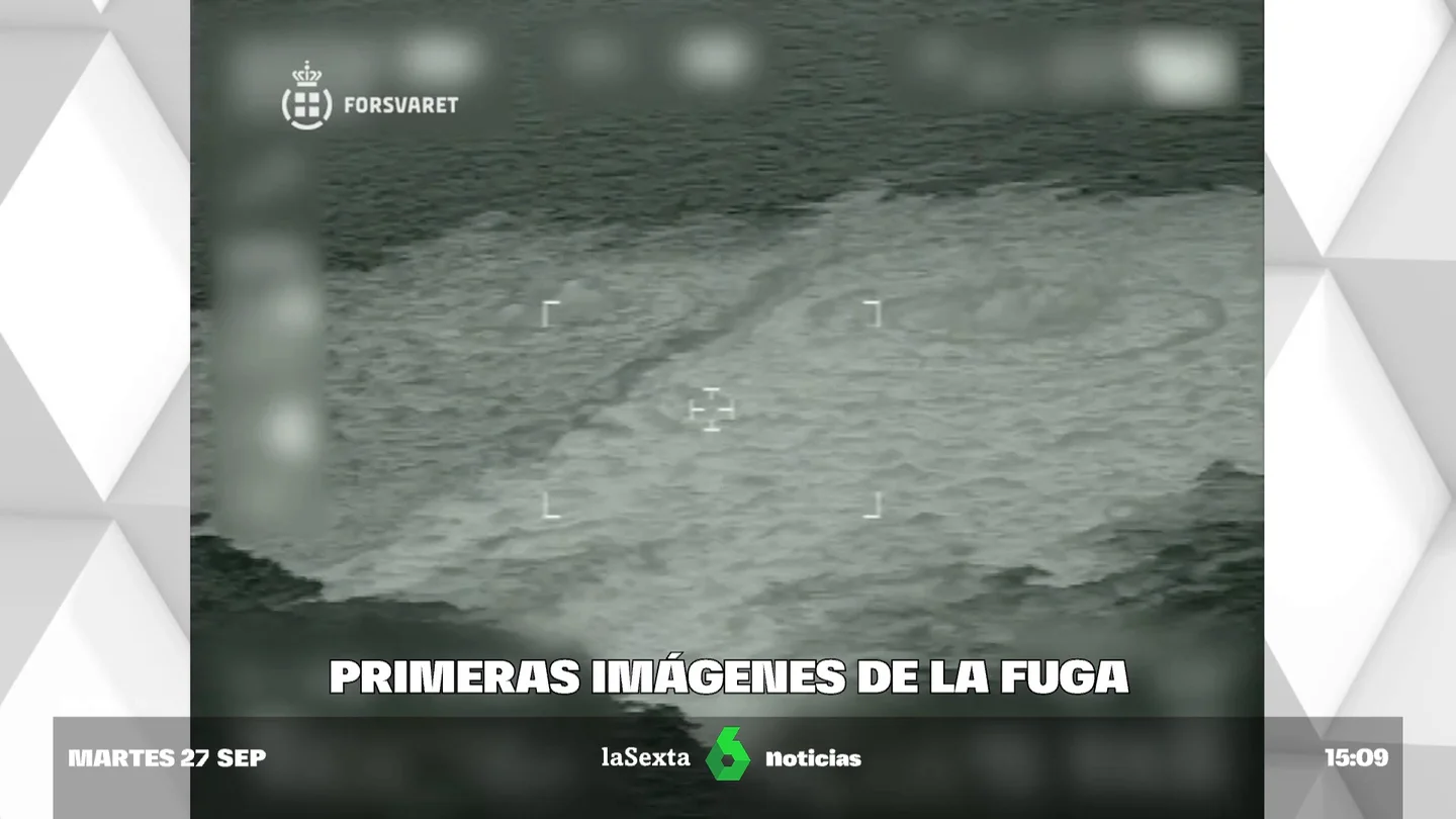 Las primeras imágenes de las fugas del gaseoducto del Nord Stream al Mar Báltico Las primeras imágenes de las fugas del gaseoducto del Nord Stream al Mar Báltico
