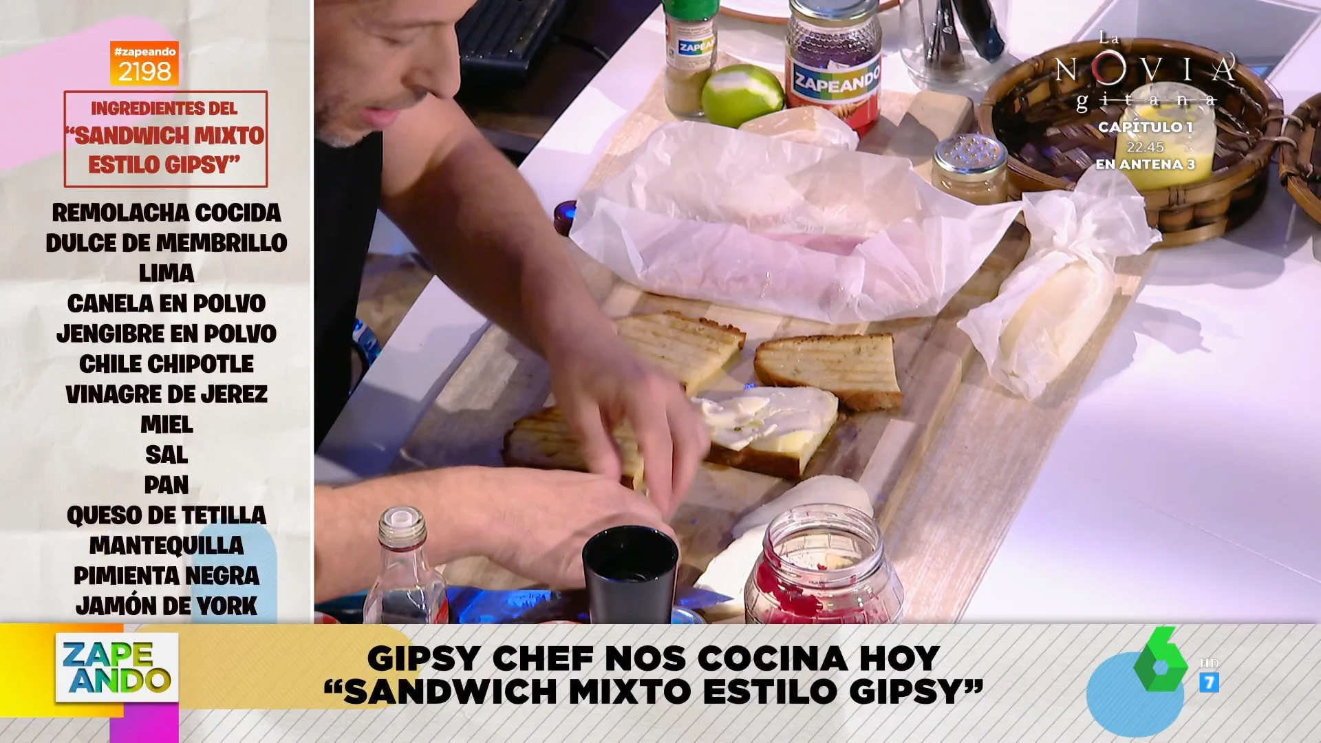 La original receta del sándwich mixto del Gipsy Chef