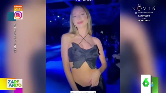 Ester Exposito en la semana de la moda de Milán Ester Exposito en la semana de la moda de Milán