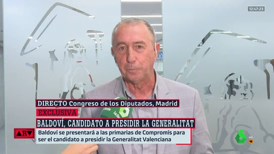 Baldoví, candidato de Compromís a presidir la Comunidad Valenciana: "Voy a poner todo lo que sé al servicio de un tercer Botánico" Baldoví, candidato de Compromís a presidir la Comunidad Valenciana: "Voy a poner todo lo que sé al servicio de un tercer Botánico"