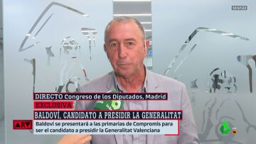 Baldoví, candidato de Compromís a presidir la Comunidad Valenciana: &quot;Voy a poner todo lo que sé al servicio de un tercer Botánico&quot;