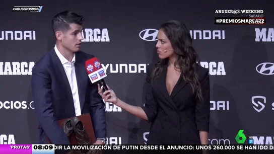 Este es el romántico significado del gesto que Álvaro Morata hace cada vez que marca un gol Este es el romántico significado del gesto que Álvaro Morata hace cada vez que marca un gol