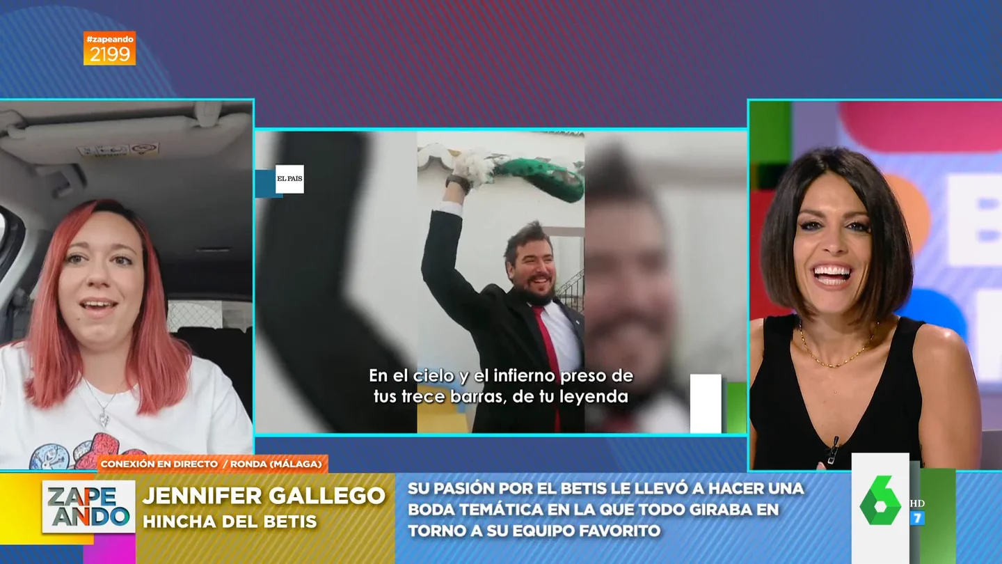Las locuras de una hincha del Betis por su equipo Las locuras de una hincha del Betis por su equipo