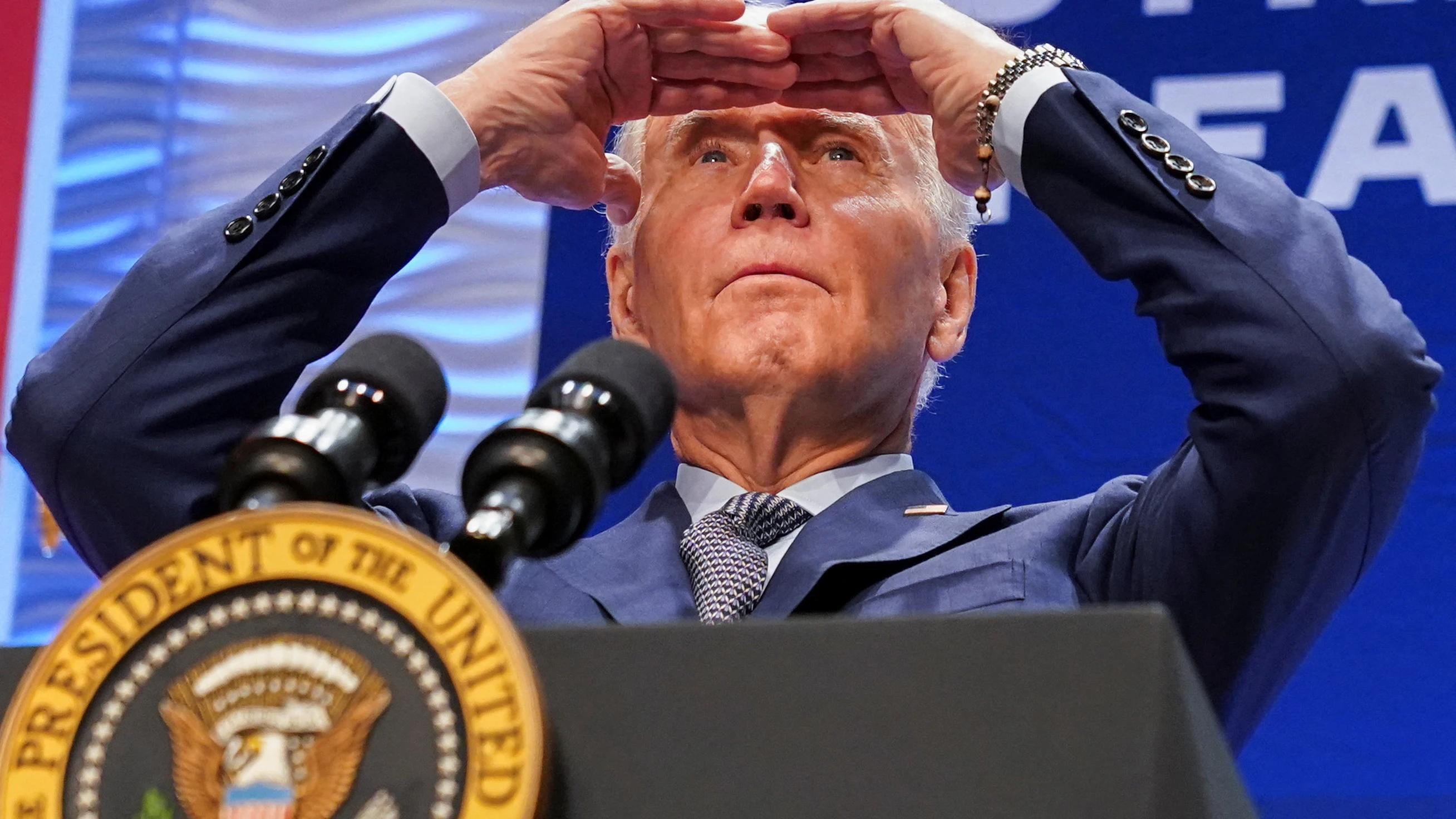 El presidente de los Estados Unidos, Joe Biden, durante un acto