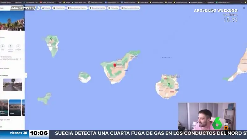 La confusión de este 'streamer' que no sabe dónde están las Islas Canarias