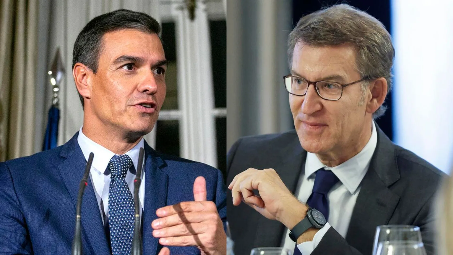 Pedro Sánchez y Alberto Núñez Feijóo