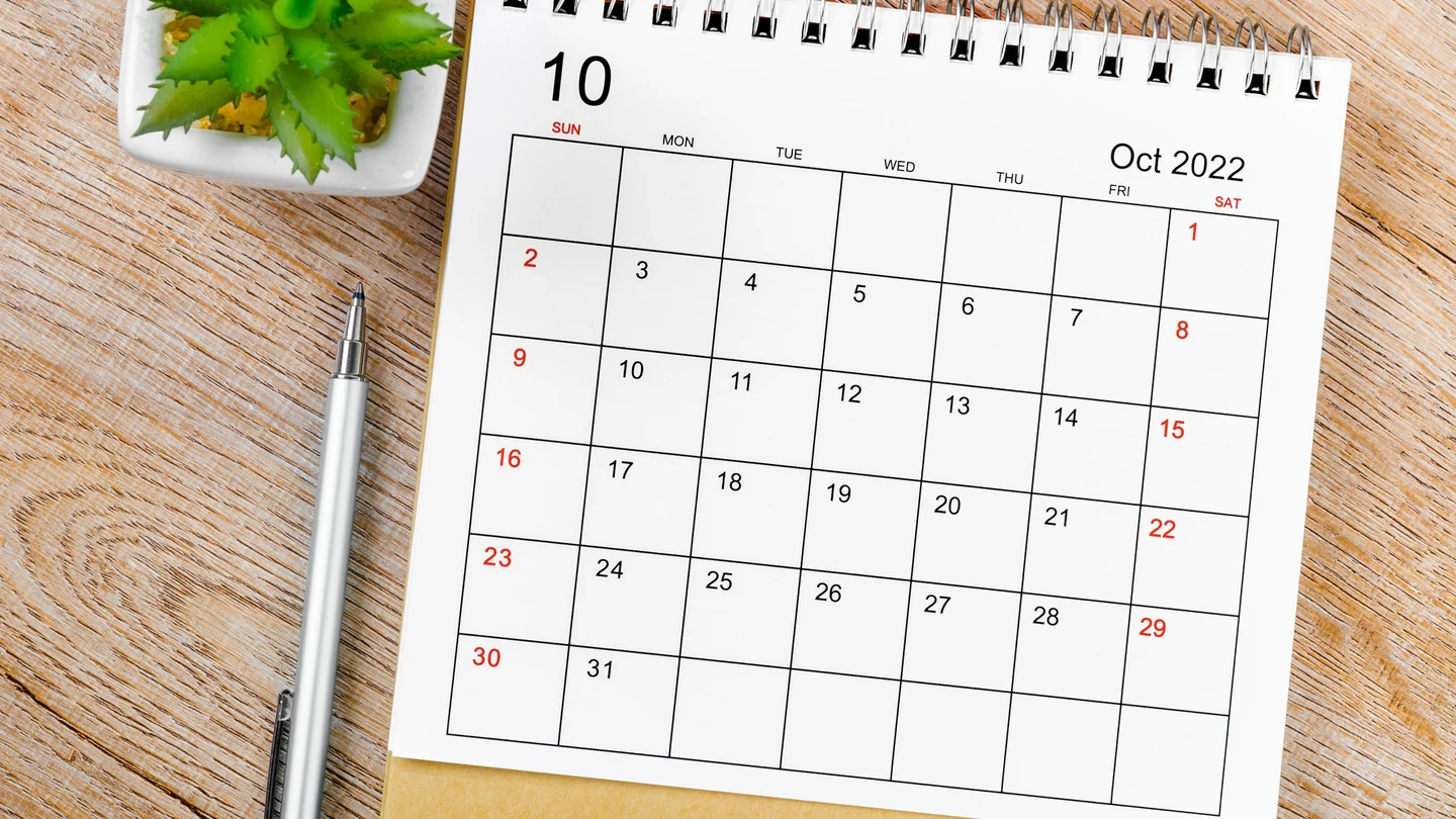 Calendario de octubre de 2022 Calendario de octubre de 2022