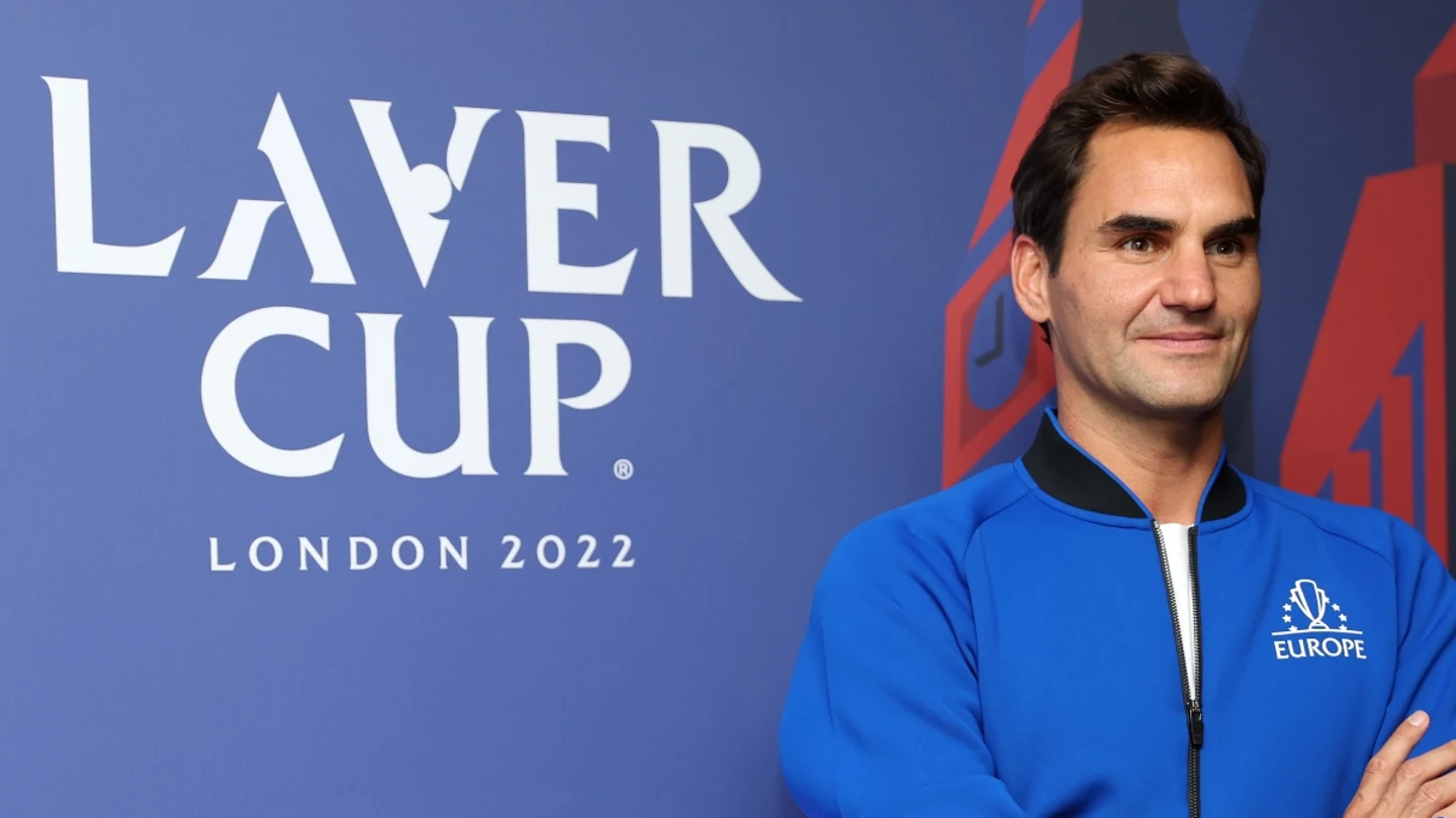 Roger Federer, en la Laver Cup Roger Federer, en la Laver Cup