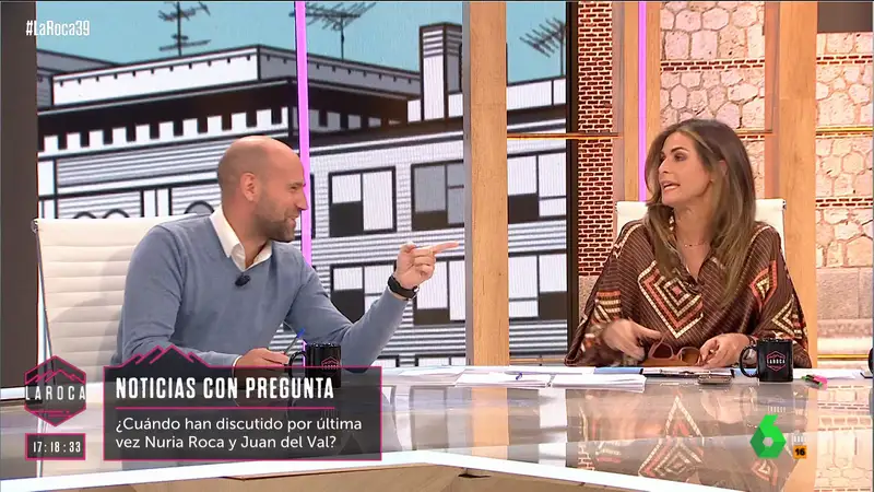 Nuria Roca revela cómo Juan del Val la dejó tirada tras el programa de La Roca: "No le hablé hasta el día siguiente"