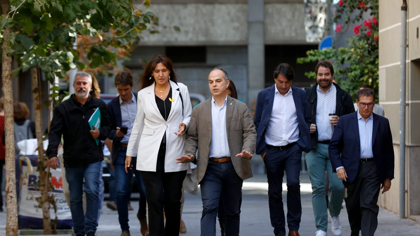 La presidenta de JxCat, Laura Borràs y el secretario general de JxCat, Jordi Turull La presidenta de JxCat, Laura Borràs y el secretario general de JxCat, Jordi Turull