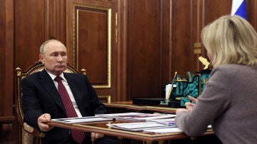 Vladimir Putin, durante una reunión