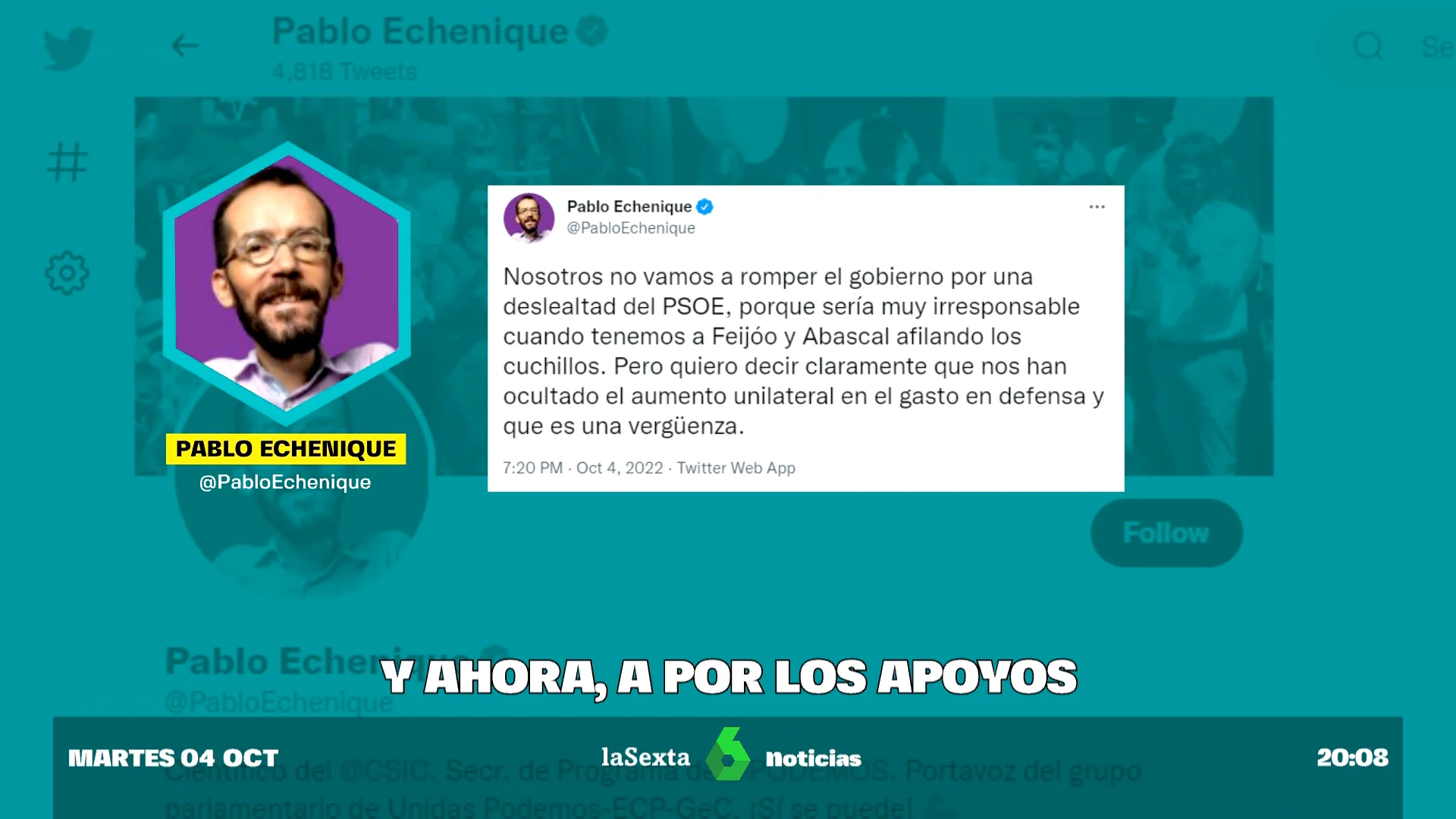 PODEMOS POLEMICA PGE