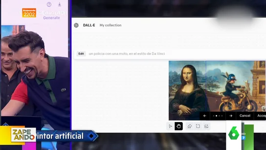 Marron prueba una aplicación para modificar cuadros famosos en El Hormiguero Marron prueba una aplicación para modificar cuadros famosos en El Hormiguero