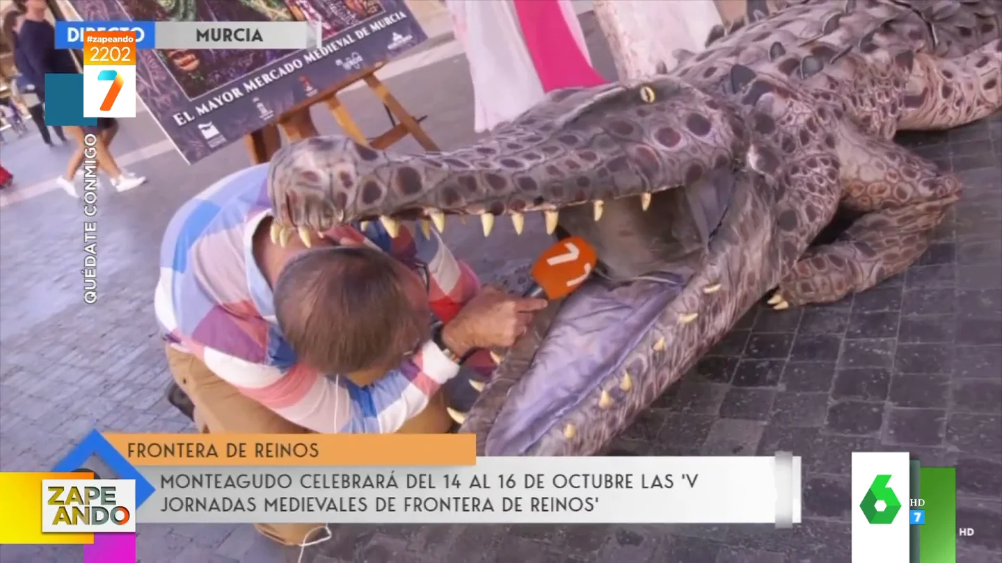 Así mete el reportero Paco García la cabeza en la boca de un cocodrilo Así mete el reportero Paco García la cabeza en la boca de un cocodrilo