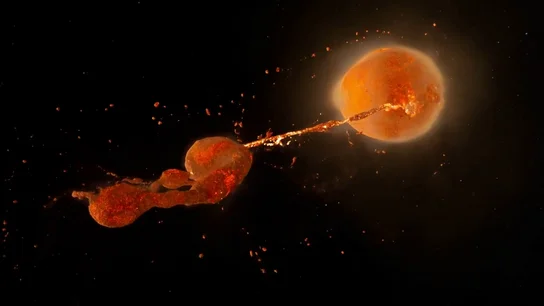 Una nueva simulación plantea que la Luna podría haberse formado en tan solo unas horas Una nueva simulación plantea que la Luna podría haberse formado en tan solo unas horas