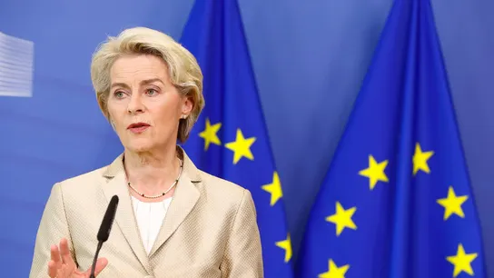 La presidenta de la Comisión Europea, Ursula von der Leyen Bruselas prepara el debate sobre el tope al precio del gas