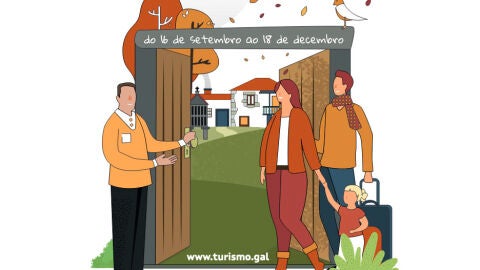 Cartel Otoño Gastronómico en Turismo Rural, en Galicia