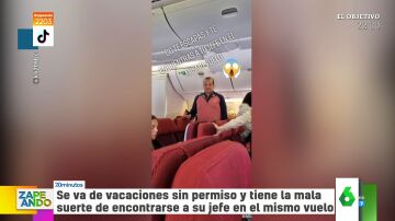 Una mujer se va de vacaciones sin permiso y se encuentra con su jefe en el avión 