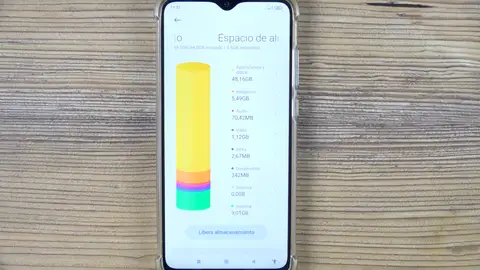 Almacenamiento del móvil Almacenamiento del móvil