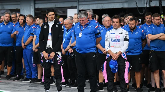 Otmar Szafnauer, Esteban Ocon y Fernando Alonso Otmar Szafnauer, Esteban Ocon y Fernando Alonso