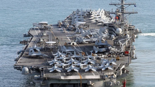El portaaviones USS Ronald Reagan. El portaaviones USS Ronald Reagan.