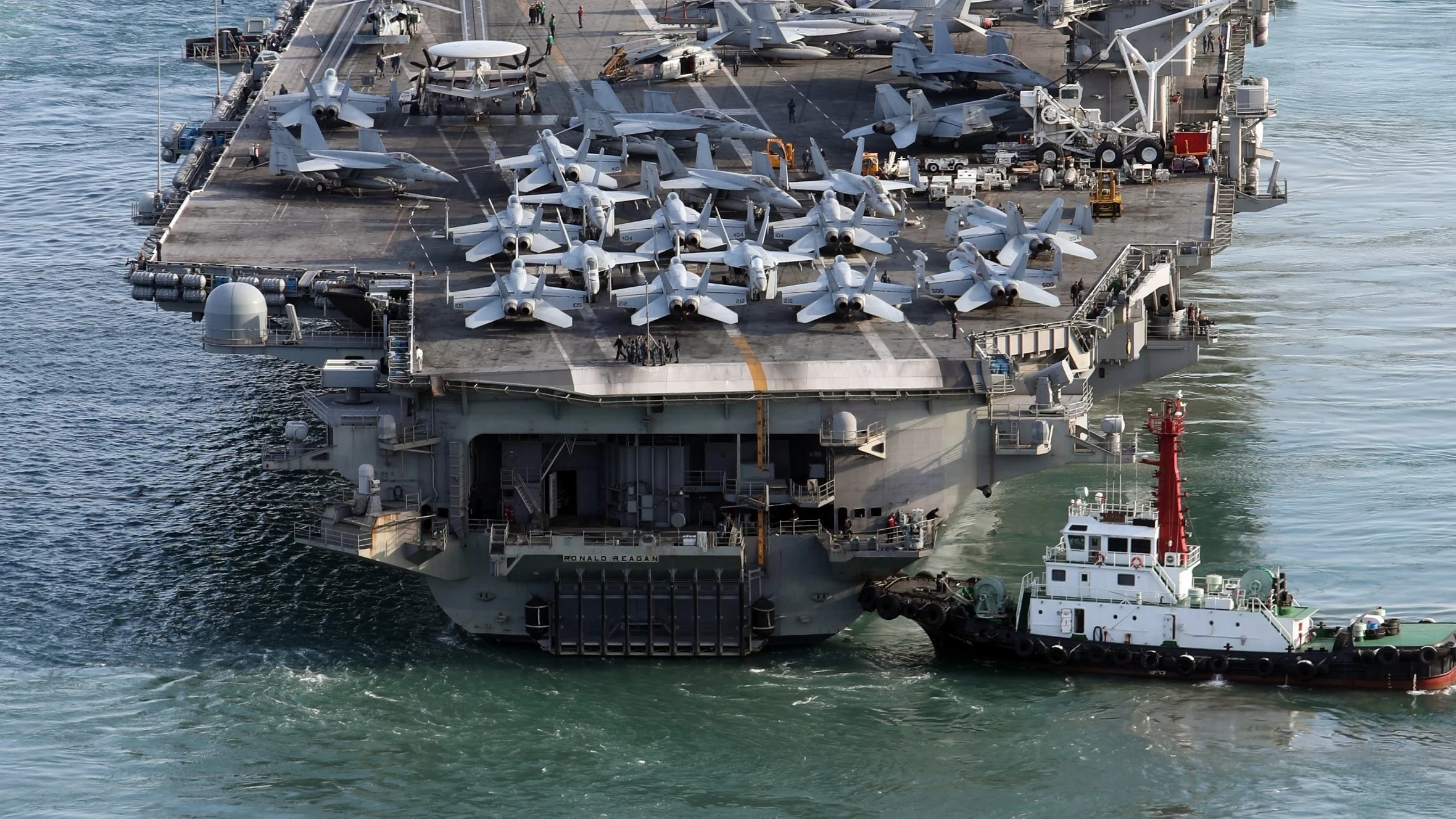 El portaaviones USS Ronald Reagan.