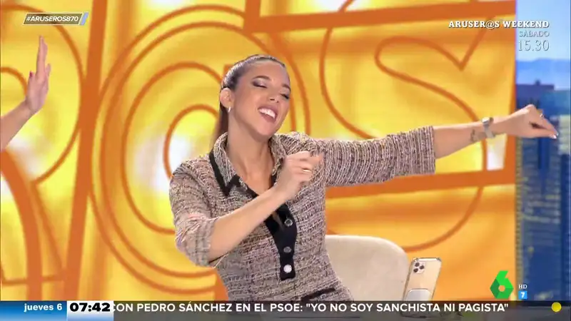 Momento karaoke en Aruser@s: Rocío Jurado revoluciona el plató con el tema ‘Amante amigo’