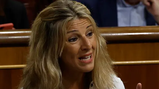 La ministra de Trabajo, Yolanda Díaz durante el pleno celebrado este miércoles en el Congreso de los Diputados. La ministra de Trabajo, Yolanda Díaz durante el pleno celebrado este miércoles en el Congreso de los Diputados.