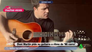 La divertida versión de 'Mi carro' de Dani Martín tras el robo de su guitarra en Murcia: "Espero que sepas afinarla"
