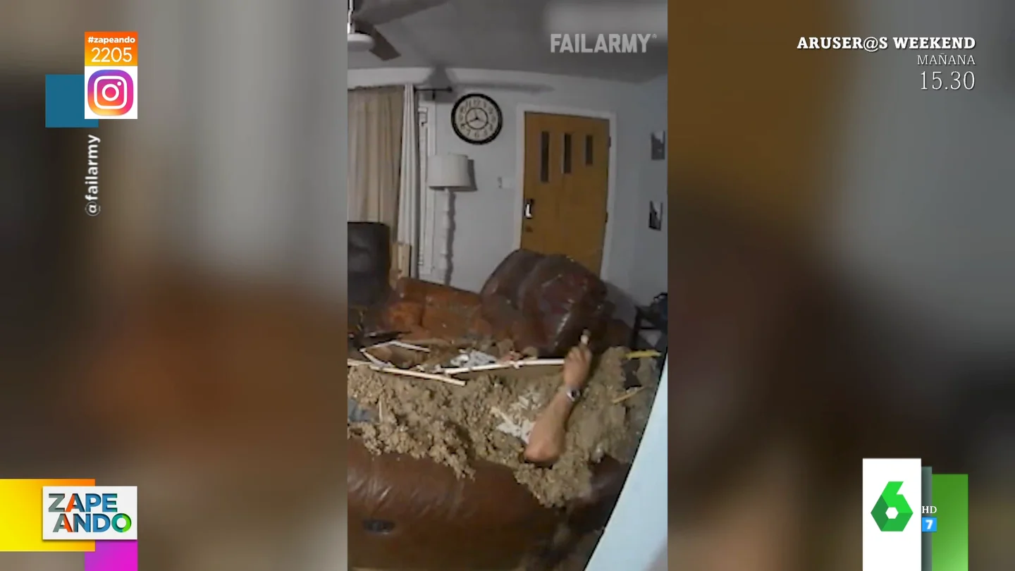Así se le cae a un hombre el techo de su casa encima Así se le cae a un hombre el techo de su casa encima