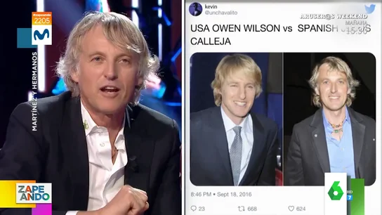 esús Calleja cuenta cómo fue el momento en el que le confundieron con Owen Wilson esús Calleja cuenta cómo fue el momento en el que le confundieron con Owen Wilson
