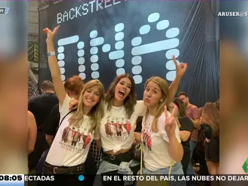 María Moya y Alba Gutiérrez triunfan en el concierto de los Backstreet Boys: &quot;Nick nos miró&quot;