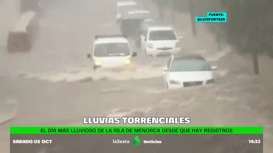 Menorca registra su récord histórico de lluvia con 160 litros registrados en una sola jornada Menorca registra su récord histórico de lluvia con 160 litros registrados en una sola jornada