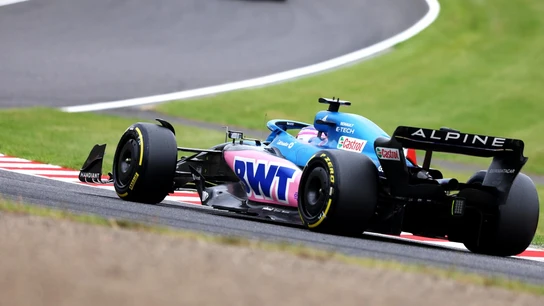 Fernando Alonso, con el Alpine Fernando Alonso, con el Alpine
