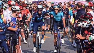 Alejandro Valverde, con VIncenzo Nibali