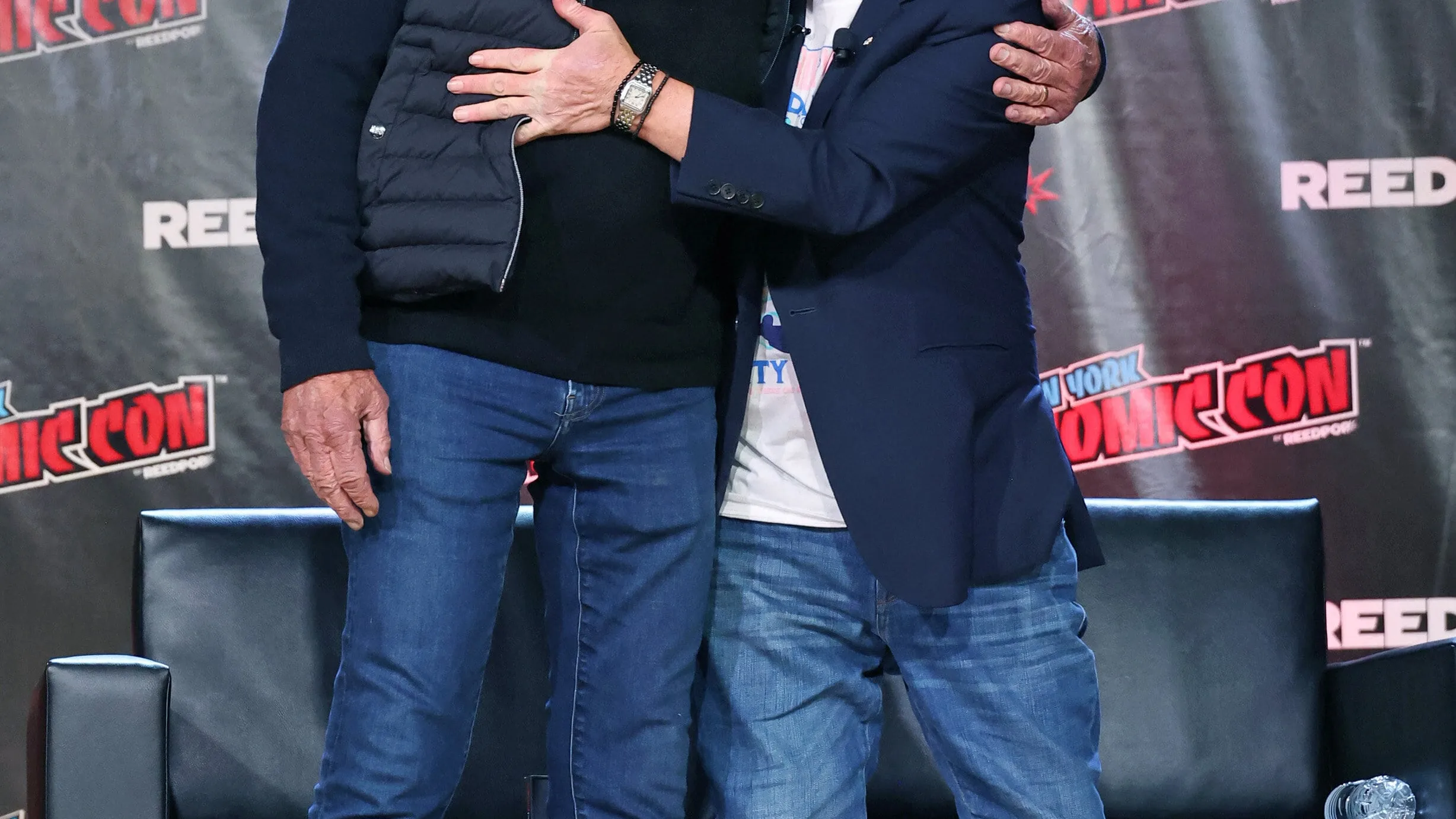 El emotivo reencuentro de Michael J. Fox y Christopher Lloyd en Nueva York 